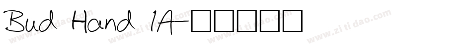 Bud Hand 1A字体转换